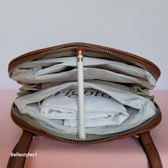 BRIGHTON Paradise Garden Jovie Fabric-Straw Organizer Bag- Natural Multi 🎈$195. - Picture 11 of 16